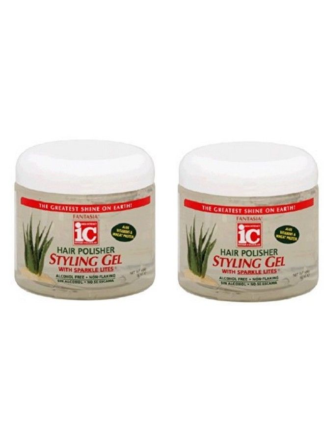 Fantasia High Potency Ic Hair Polisher Styling Gel With Sparkle Lites 16 Oz (Pack Of 2) - Image 2