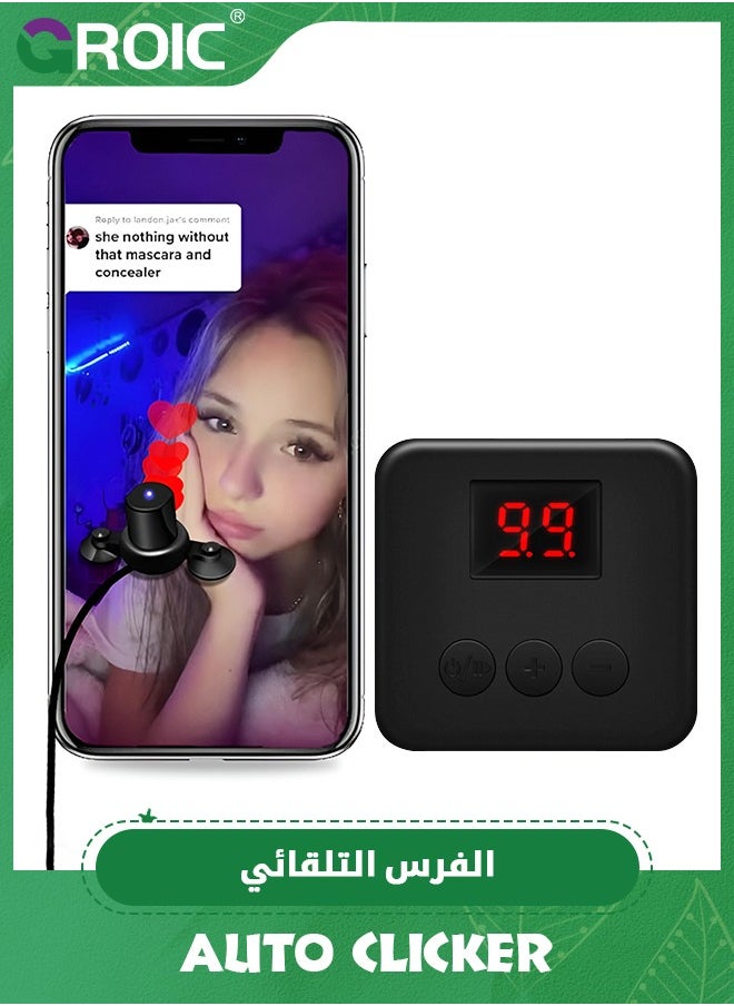 GROIC - Auto Clicker for iPhone iPad, Adjustable Automatic Physical Tapper,Phone Screen Device Speed Clicker for Android IOS, Simulated Finger Continuous Clicking, Suitable for Games, Live Broadcasts - Image 1