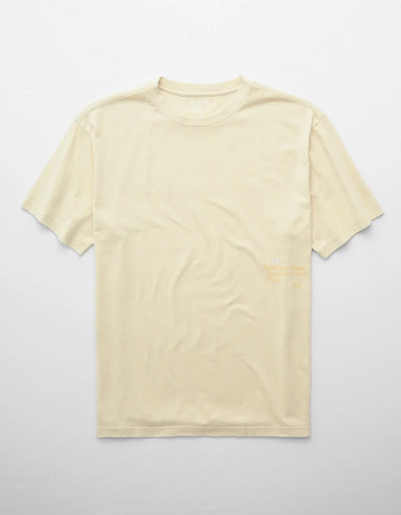 American Eagle  AE Applique Logo Graphic T-Shirt for Men | Best Price UAE