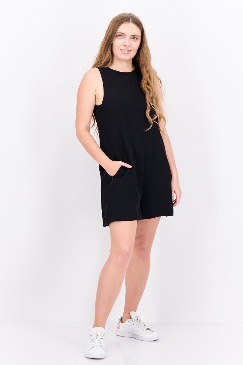 Lyle & Scott Women Brand Logo Mini Dress, Black - Image 4