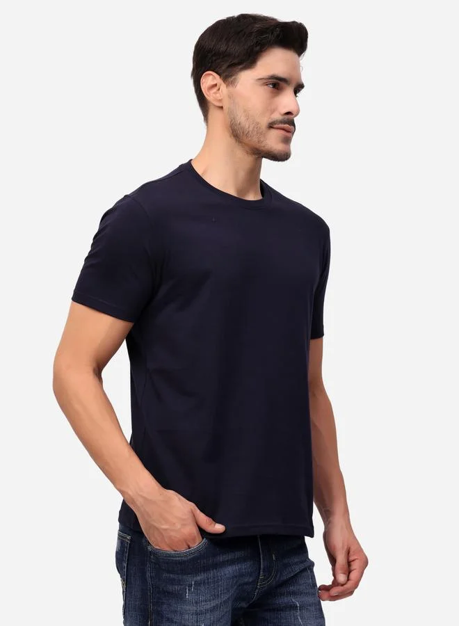 Stylox  Stylox Solid Short Sleeve Regular Fit T-Shirt for Men | Best Price UAE