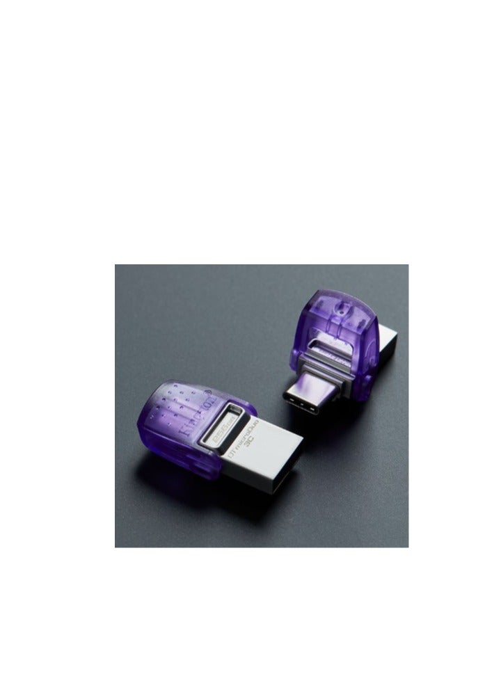 كينغستون DataTraveler MicroDuo 3C 128GB USB-A/USB-C 200MB/s Flash Drive DataTraveler MicroDuo - Image 3