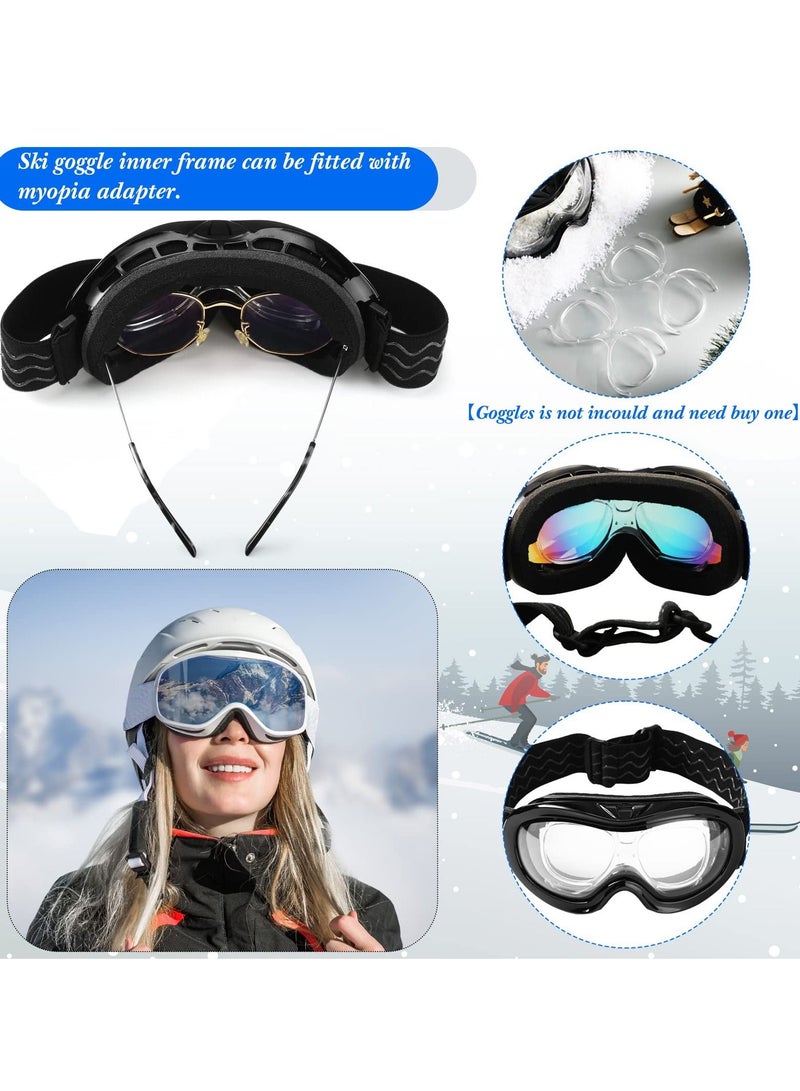 Y&D Ski Goggles RX Insert Optical Adaptor and Snowboard Goggle for Glasses Wearers Universal Size Inner Frame Motorcycle 4 Pieces  - Image 3