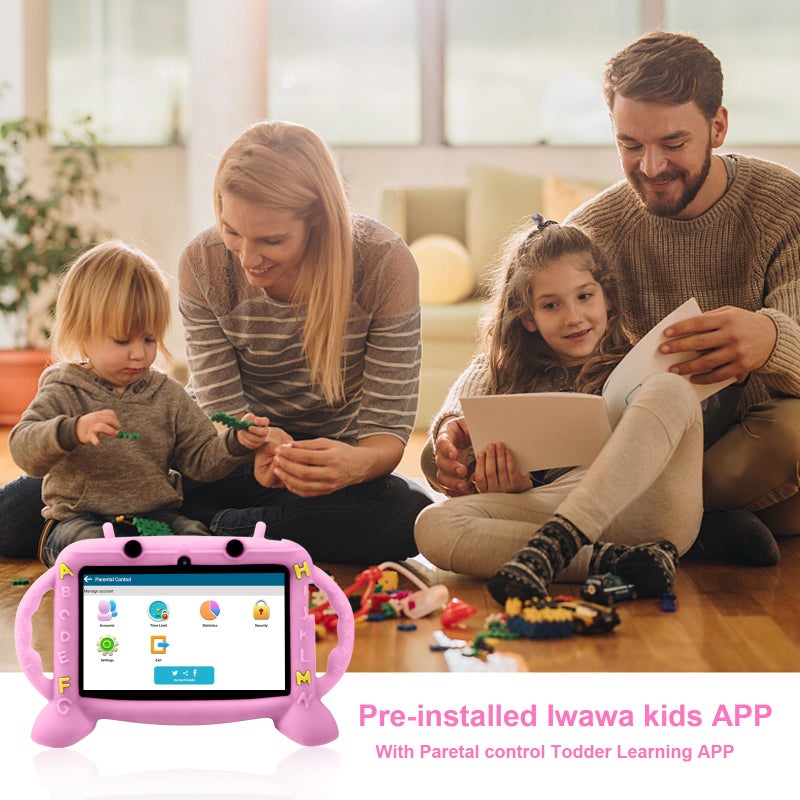 MengDash Kids Tablet, 7 inch Tablet for Kids 2-10, Educational Learning Toddler Tablet Android 11, 3GB RAM+32GB ROM Storage, Google Play YouTube - Image 5