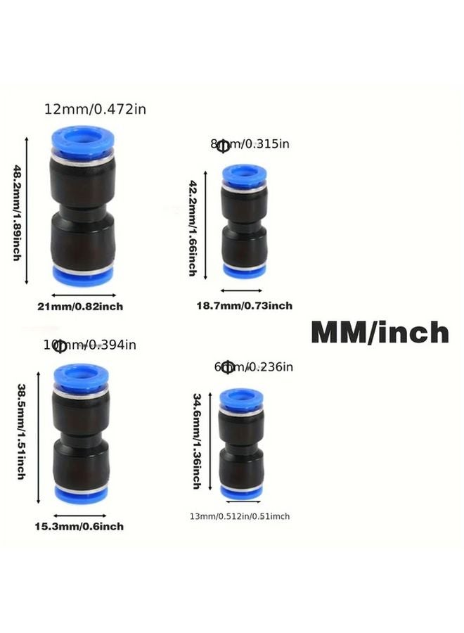 40pcs Plastic Air Hose Quick Connect Fittings For 6 8 10 12mm Tubing Pneumatic Connector Set - Image 4