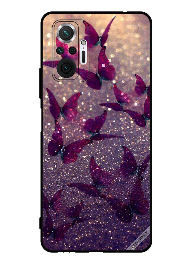 Covernex Protective Case Cover For Xiaomi Redmi Note 10 Pro Glitter Butterflies - Image 1