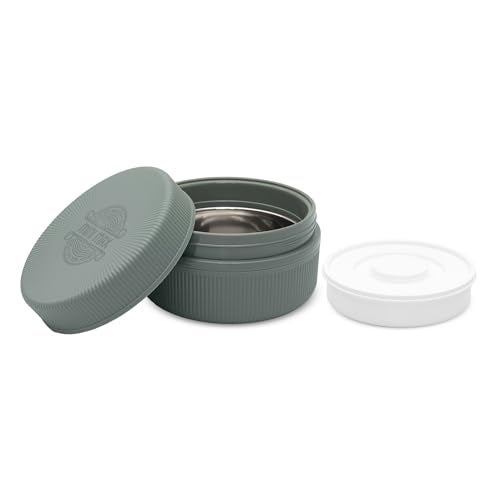JAYPEE Mini Max Lunch Box for School, Office, Ideal for Snacks and Meal, Keeps Food Hot & Fresh Insulated Stainless Steel Inner with Plastic Dish Inside for Office, College and Picnic, Green, 830 ml - Image 5