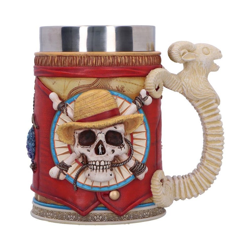 Nemesis Now One Piece Luffy Tankard Officially Licensed Collectible Mug with Stainless Steel Insert 16 Ounce - Image 2
