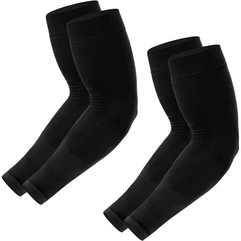 Newbyinn UV Sun Protection Arm Sleeves for Men Women Youth, Cooling Sleeve to Cover Arm Tattoo, Mid-Compression Arm Cover - Image 1
