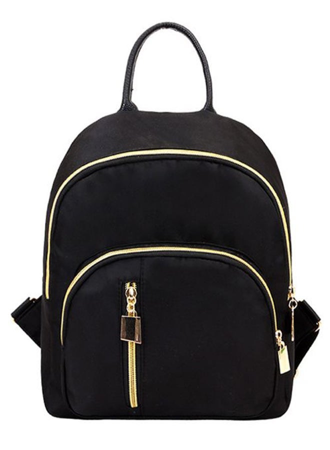 Tassel Shoulder Mini Bagpack Black - Image 1