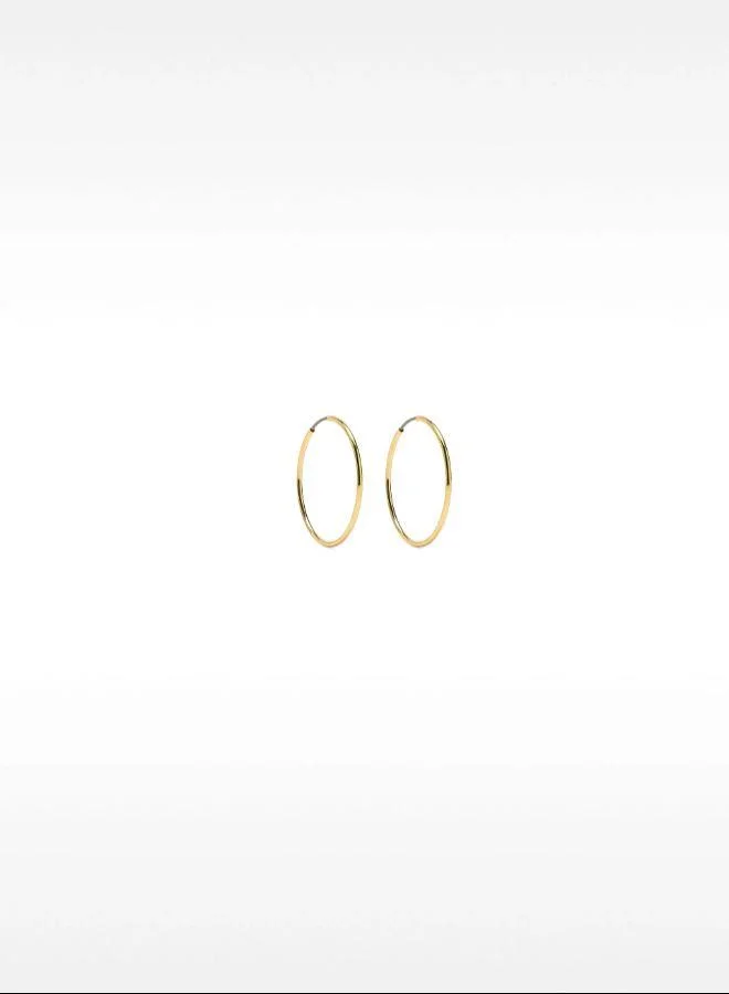 PARFOIS Small gold hoop earrings