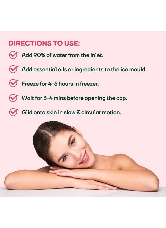 Mountainor - Ice Roller For Face Eyes And Neck To Brighten Skin & Enhance Your Natural Glow And Reusable Facial Treatment To Tighten & Tone Skin [Pink] - Image 1