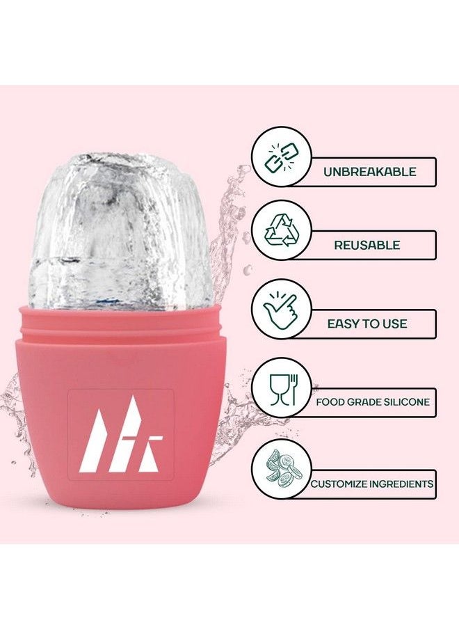 Mountainor - Ice Roller For Face Eyes And Neck To Brighten Skin & Enhance Your Natural Glow And Reusable Facial Treatment To Tighten & Tone Skin [Pink] - Image 1