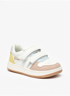 Lee Cooper Girls' Panelled Sneakers With Hook And Loop Closure