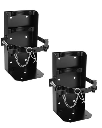 SPARKWHIZ 2 Pack Fire Extinguisher Mount for 10lb dry/5lb CO2 Extinguisher, Fire Extinguisher Mounting Bracket for Vehicle, Boat, Home, Garage - Image 1