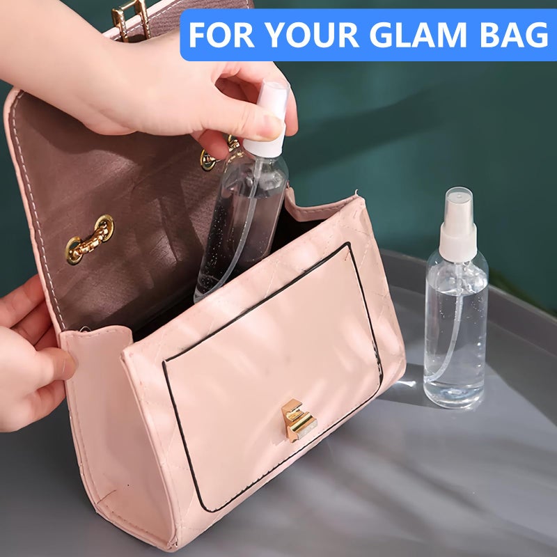 DTDNZKN 4 Pack 1 Oz (30ml) Mini Spray Bottles Clear Travel Size Spray Bottles Leak Proof with Funnels and Labels - Image 3