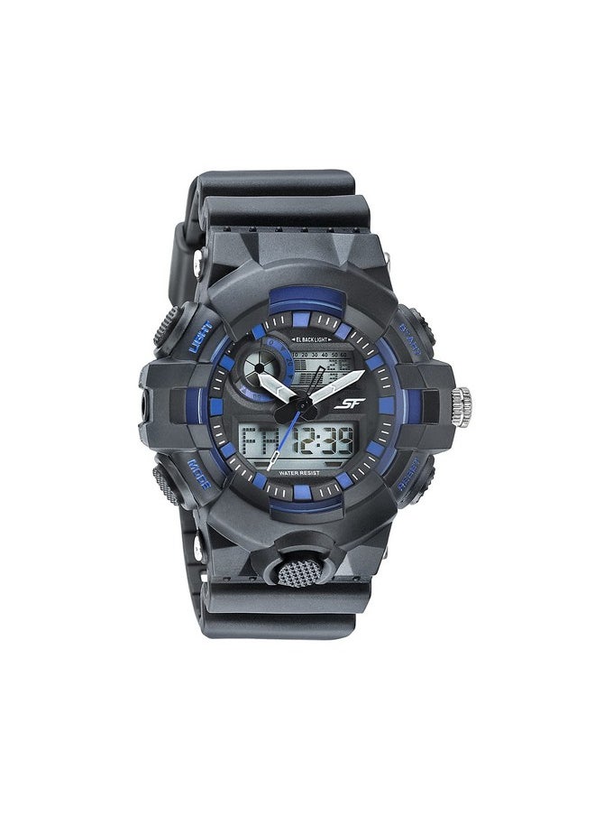 SF SF Hustler Analog-Digital Grey Round Dial Men's Sport Watch-77117PP05W  - Image 1