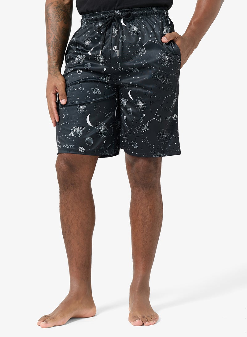 Seventy Five Printed Short Sleeve T-Shirt And Shorts Set - Image 4