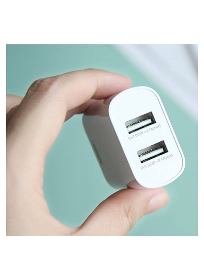 REMAX - Charging Head-Jane Double U-Rp-U35-European Regulation (Apple Set)-White - Image 1