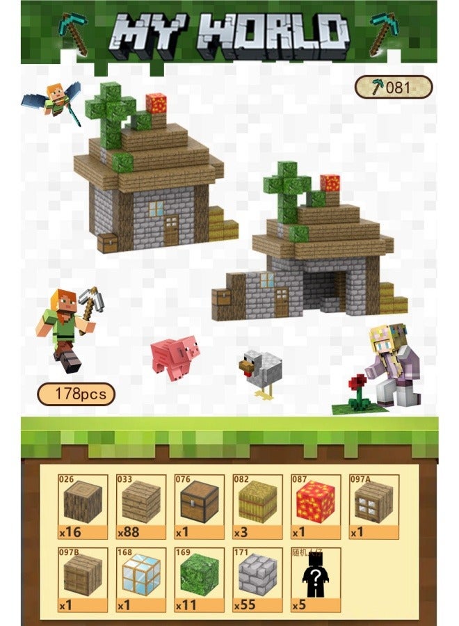 Building a New House With Magnetic Building Blocks From My World, Featuring Magnetic Animal-themed Tiles For Children's Educational Play. - Image 4
