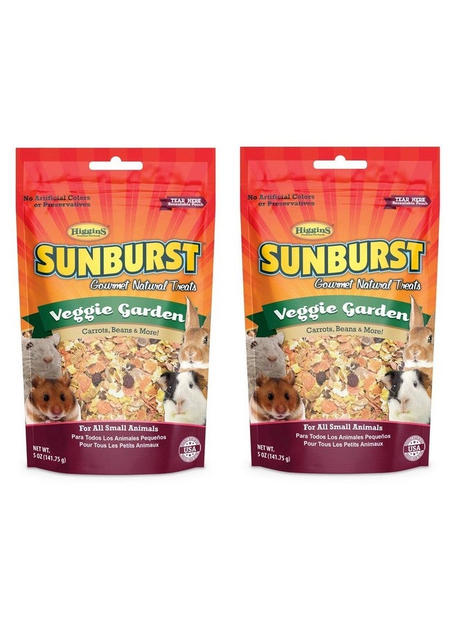 Higgins Sunburst Veggie Garden, 5 Ounces, Gourmet Natural Treats for All Small Animals (2 Pack - 5 Ounces) - Image 1