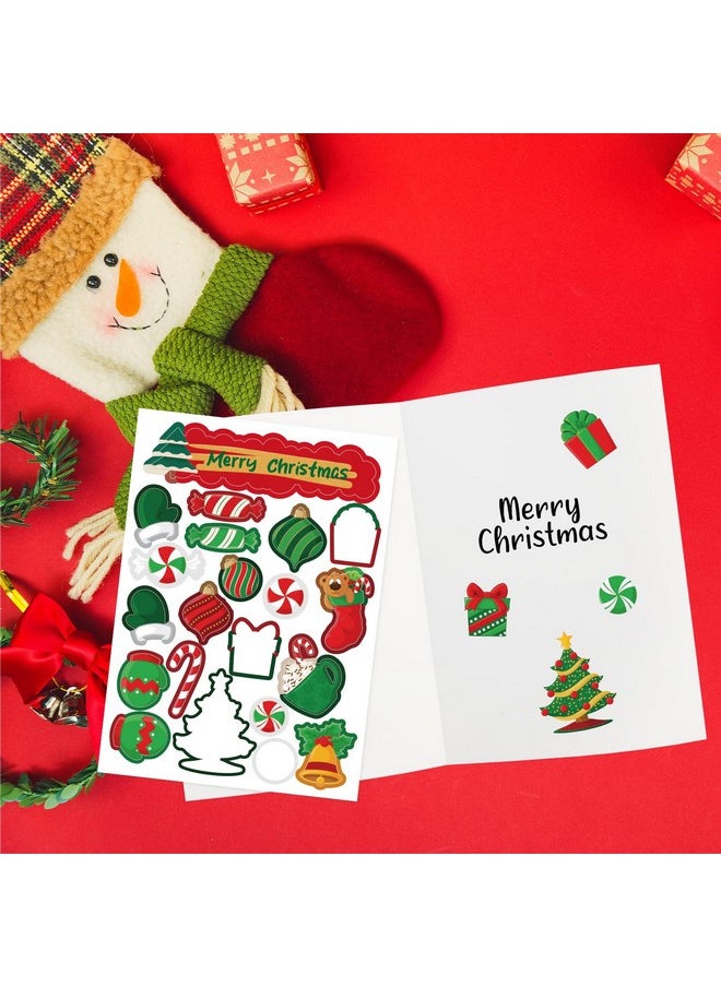 Fancy Land - Christmas Cards With Envelopes And Stickers 18Pcs Holiday Cards Diy Christmas Cards Making Kit Make Your Own Christmas Cards - Image 1