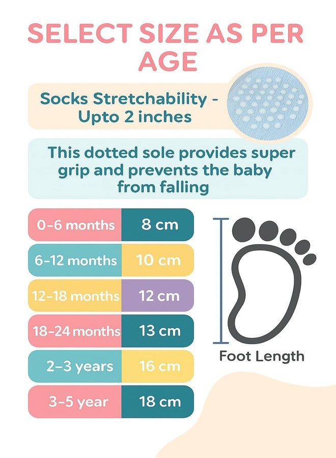 CUTEABLY Baby Anti-Slip Cotton Socks, Assorted Prints with Cars and Nautical Designs, Lightweight, Pack of 4 (IN, Age, 18 Months, 24 Months, Pack of 4) - Image 5