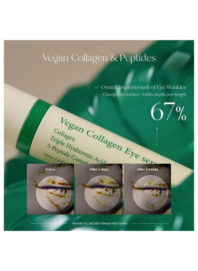 AXIS-Y Vegan Collagen Eye Serum – Triple Hyaluronic Acid & 5-Peptide Complex – Wrinkle & Fine Line Reduction – 10ml Korean Skincare - Image 5