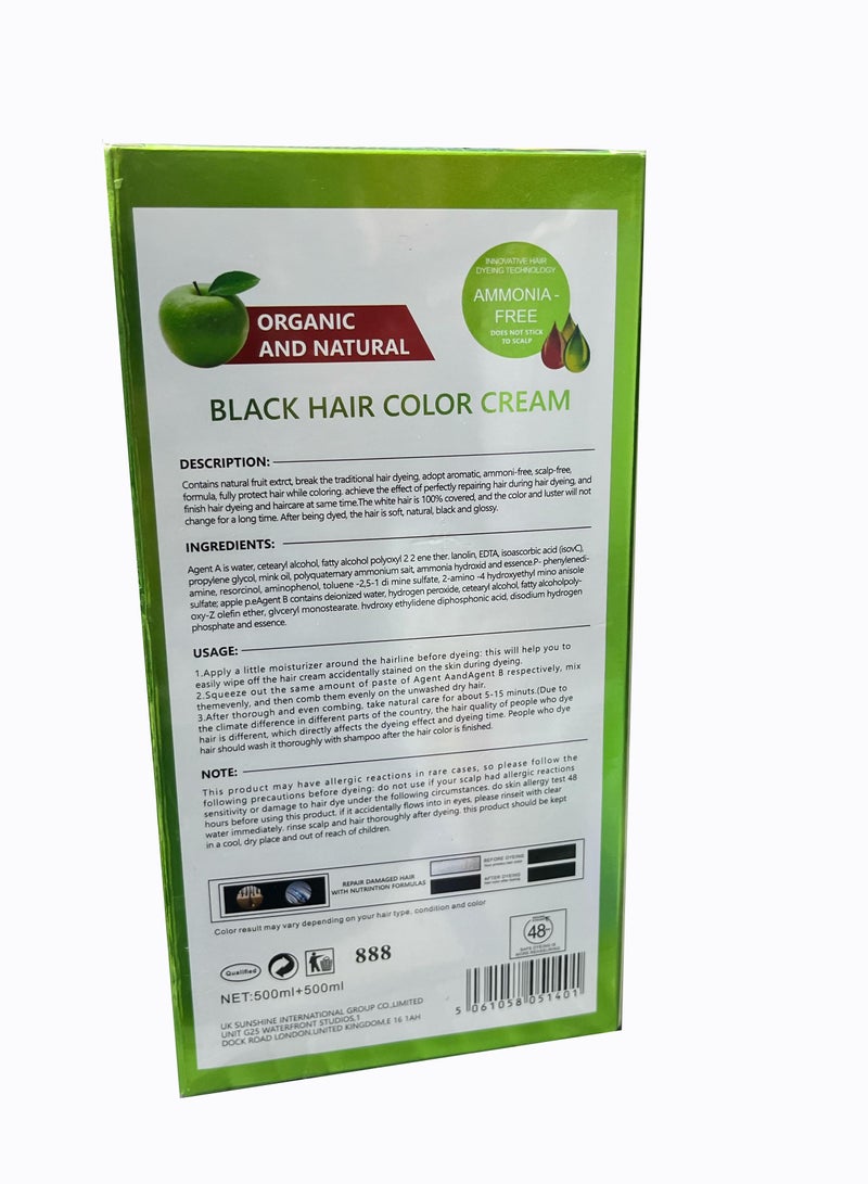 Keratine queen Apple Natural Hair Color Cream 96 Ammonia Free - Image 2