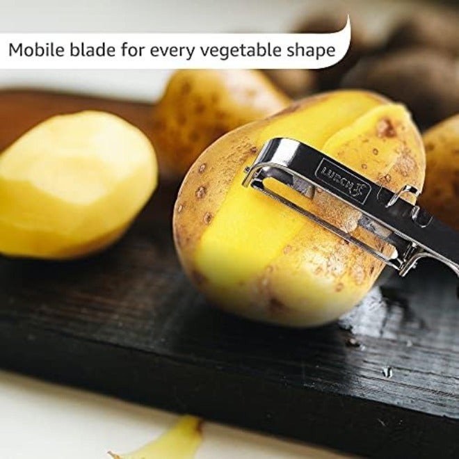 Lurch Y Peeler Stainless Steel Vegetable Slicer with Ergonomic Handle - Image 5