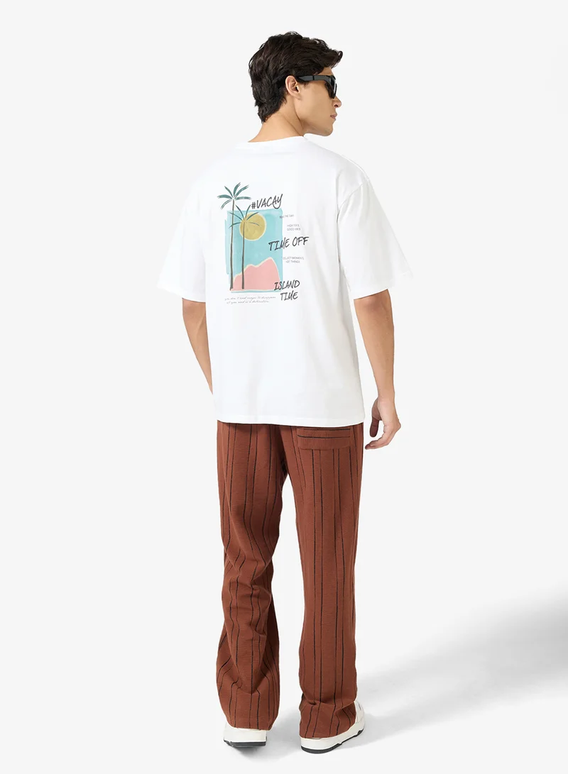 Seventy Five Graphic Print Oversized T-Shirt