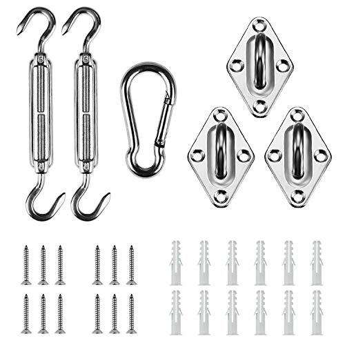 Artpuch Sun Shade Sail Hardware Kit 5 Inch for Triangle Sun Shade Sail Outdoor Installation 304 Stainless Steel - Image 1