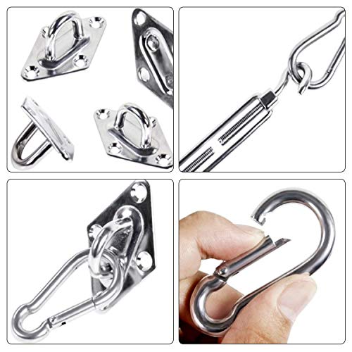 Artpuch Sun Shade Sail Hardware Kit 5 Inch for Triangle Sun Shade Sail Outdoor Installation 304 Stainless Steel - Image 3