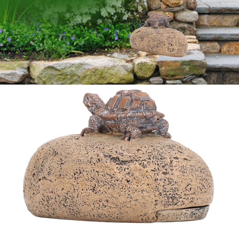 Cute Turtle Fake Rock Hidden Key Box 4 8x3 1x2 6 Inch Outdoor Indoor Storage - Image 5