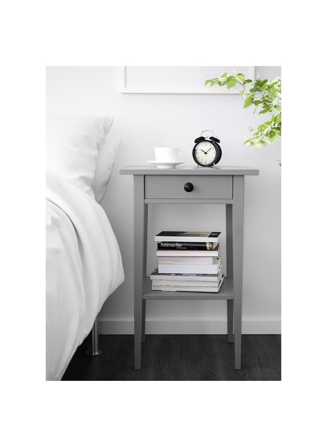 زبون طاولة بجانب السرير، رمادية اللون، 46×35 سم - Image 2