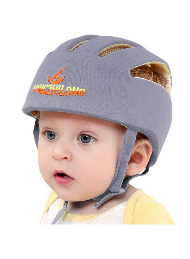 Huifen Baby Helmet Children Infant Toddler Adjustable Infant Helmet Learning To Walk Playing Baby Helmet For Crawling Walking (Gray) - Image 1