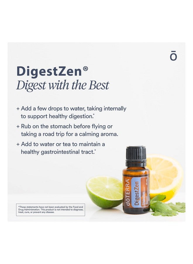 DoTerra doTERRA DigestZen 15ml - Pure Essential Oil Digestive Blend with Peppermint, Ginger and Other Natural Oils to Help Reduce Gas, Indigestion and Upset Stomach - Image 1