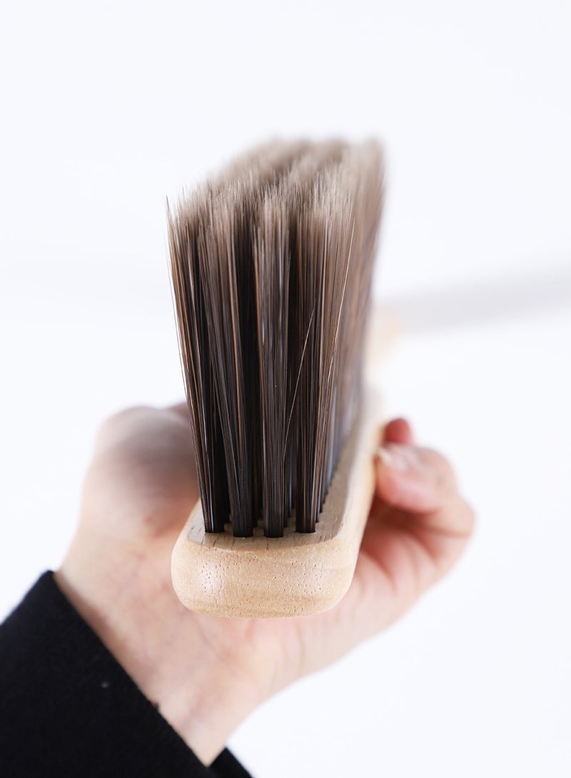 Solid wood long-handled dust removal brush, furniture dust-sweeping cleaning brush, long bristles for efficient cleaning without damaging furniture - Image 2