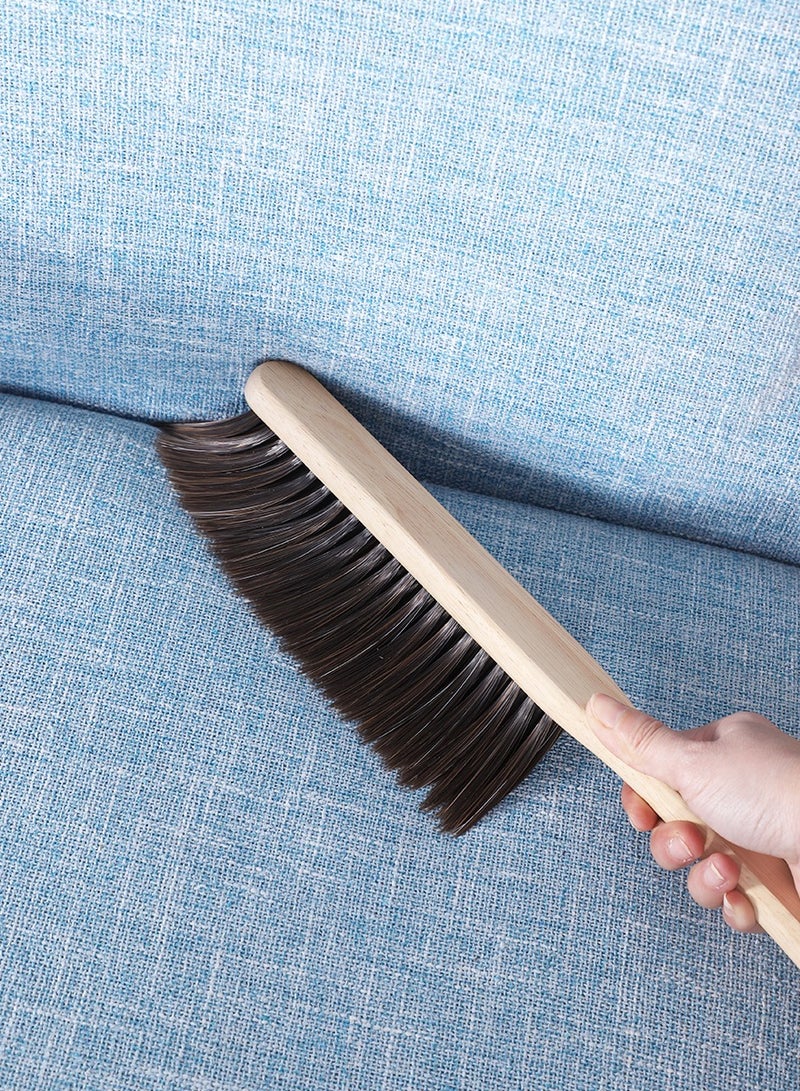 Solid wood long-handled dust removal brush, furniture dust-sweeping cleaning brush, long bristles for efficient cleaning without damaging furniture - Image 5