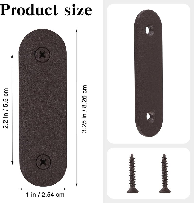 SHUS LIVE Doorbell Cover Plate, Metal Doorbell Blanking Plate Cover, Doorbell Button Cover Chime Guard Plate, Doorbell Faceplate Hole Cover, Weather Resistant, Easy Installation, Aesthetic Decoration - Brown - Image 1