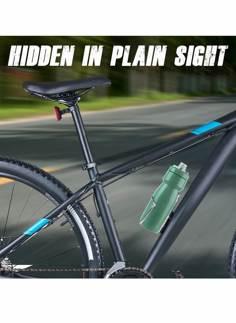 Y&D Airtag Bike Mount, Bicycle Mount Holder Protect Case for AirTag, Water Resistant Hides AirTag Under Bottle Cage, Anti-Shake and Anti-Theft with Allen Key Bolts （Black） - Image 3