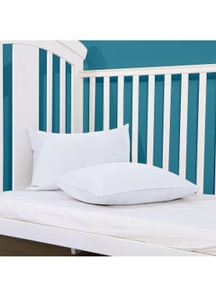 Devigo Set of 2 White Baby Pillow Case 35X45 100% Cotton Covered  - Image 5