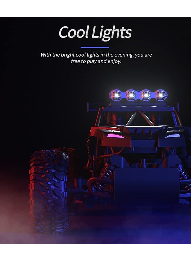 JJRC RC Cars Remote Control Car 1:14 Off Road Monster Truck 2WD Off-Road Climbing Vehicle LED Headlight Rock Crawler,2.4Ghz All Terrain Hobby Truck,Boy Adult Gifts  - Image 4
