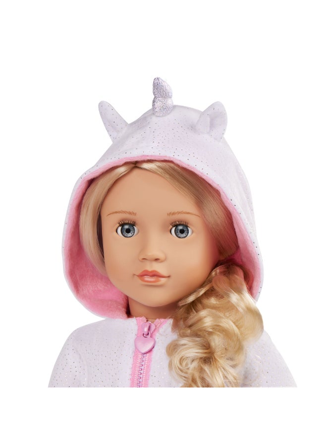 Our Generation Doll w/ Unicorn Pajama, Lilian - Image 4