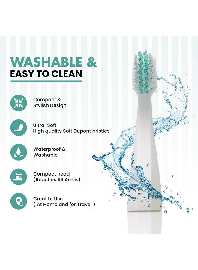 دايل أودري رأس بديل لفرشاة أسنان ديل أودري الأيورفيدية سريعة الاستخدام للبالغين | فرشاة أسنان دايلي كلين | (قطعتان) - Image 3