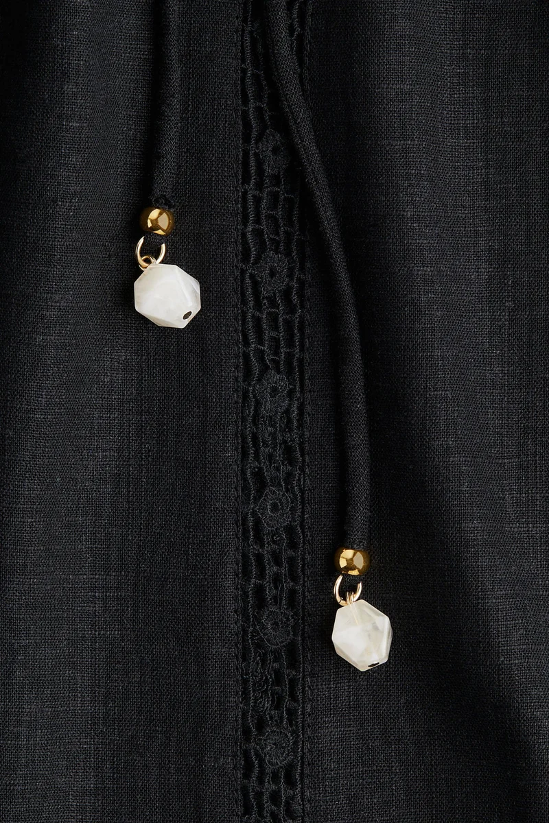 اتش اند ام Broderie anglaise tie-strap dress