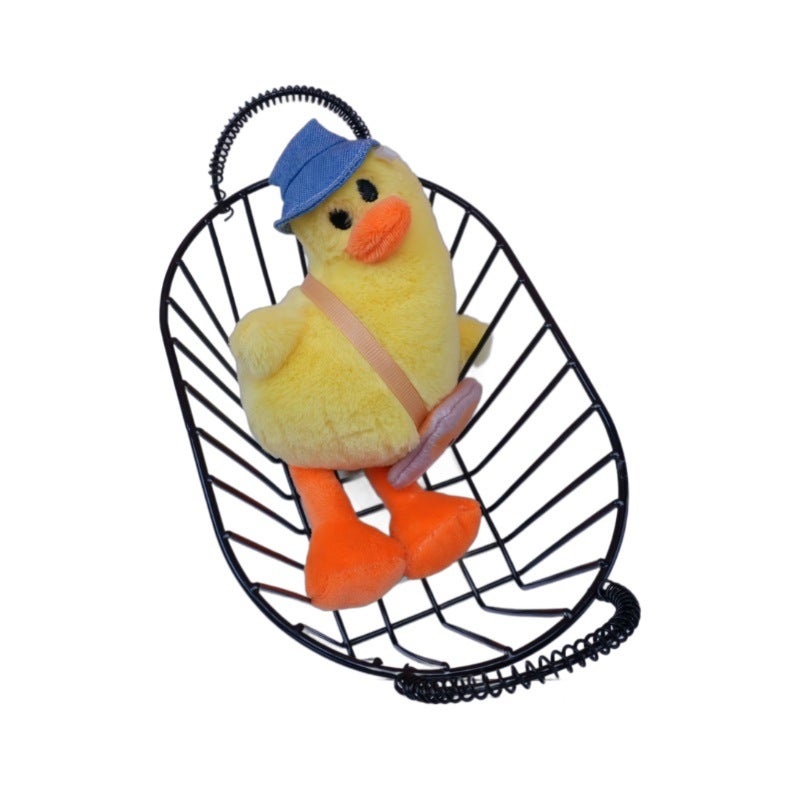 New Funny Creative Tilted Duck Plush Keychain, Cute Ugly Plush Toy Bag Decoration - Image 5