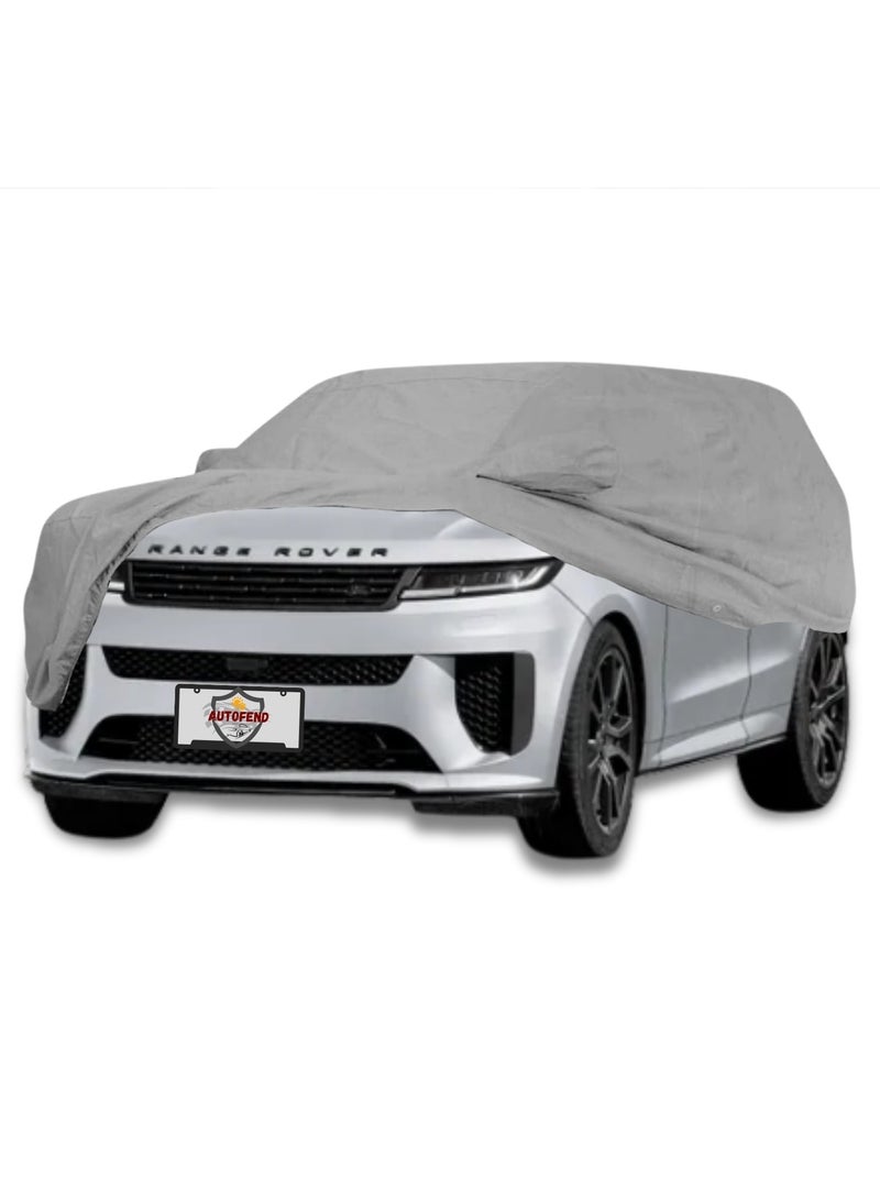 Zipporah All Weather Premium Lightweight 6-Layers Protective Car Cover 210T Compatible for 2015-2025 Range Rover Sport with Left Driver Side Door Zipper, Security Lock and Mirror Pockets - Image 1