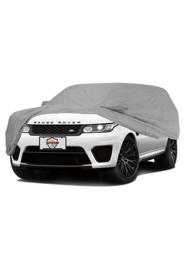 Zipporah All Weather Premium Lightweight 6-Layers Protective Car Cover 210T Compatible for 2015-2025 Range Rover Sport with Left Driver Side Door Zipper, Security Lock and Mirror Pockets - Image 2