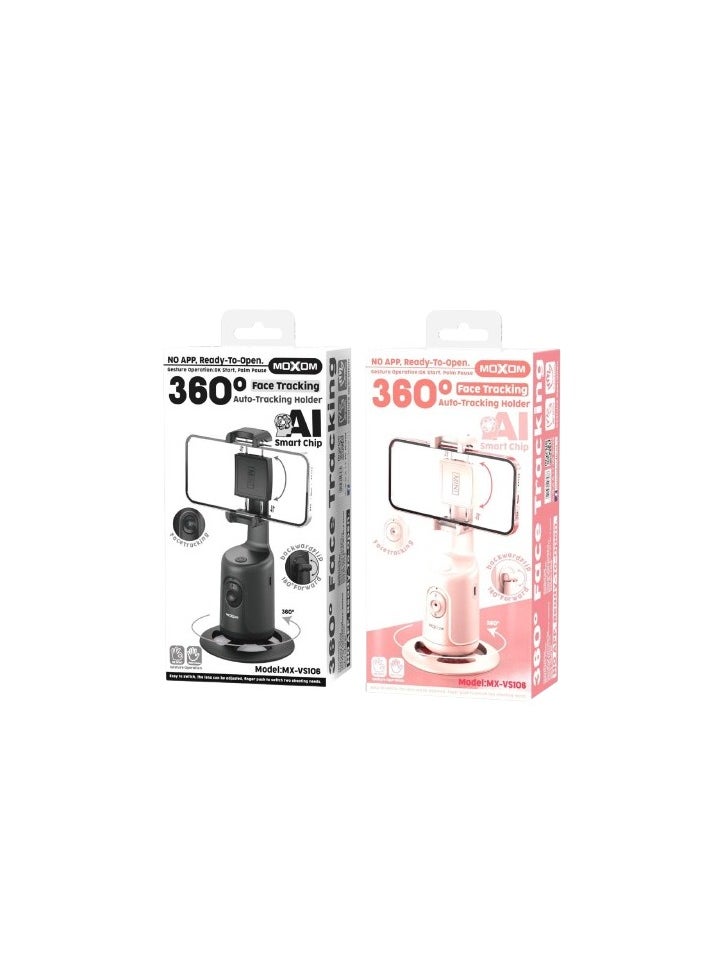 MOXOM MX-VS106 Auto Face Tracking | 360° Rotation | No app | Flexible Shooting holder for videography | Rechargeable battery  - Image 5
